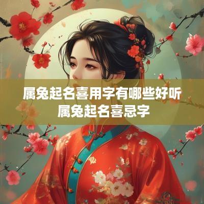 属兔起名喜用字有哪些好听 属兔起名喜忌字