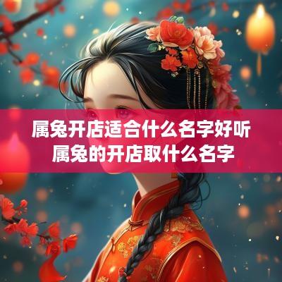 属兔开店适合什么名字好听 属兔的开店取什么名字