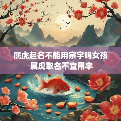 属虎起名不能用宗字吗女孩 属虎取名不宜用字