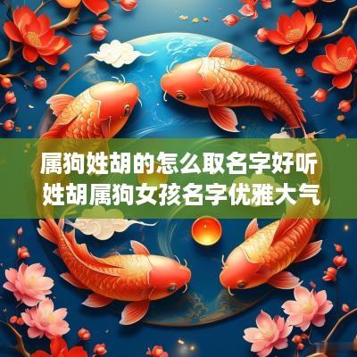 属狗姓胡的怎么取名字好听 姓胡属狗女孩名字优雅大气