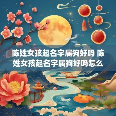 陈姓女孩起名字属狗好吗 陈姓女孩起名字属狗好吗怎么取