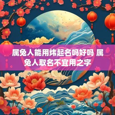 属兔人能用炜起名吗好吗 属兔人取名不宜用之字
