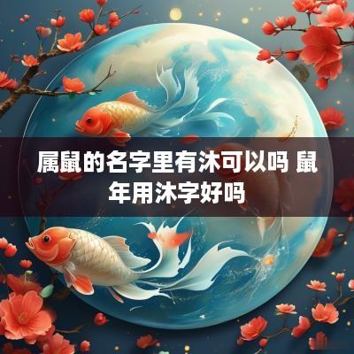 属鼠的名字里有沐可以吗 蛇年用沐字好吗