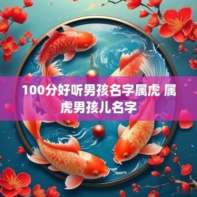 100分好听男孩名字属虎 属虎男孩儿名字