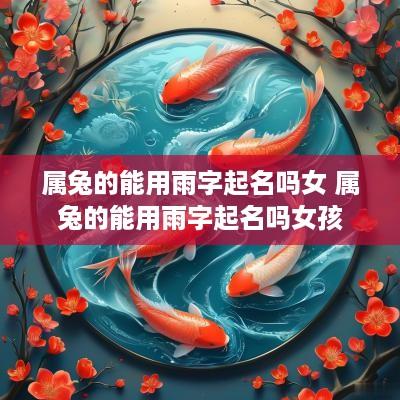 属兔的能用雨字起名吗女 属兔的能用雨字起名吗女孩