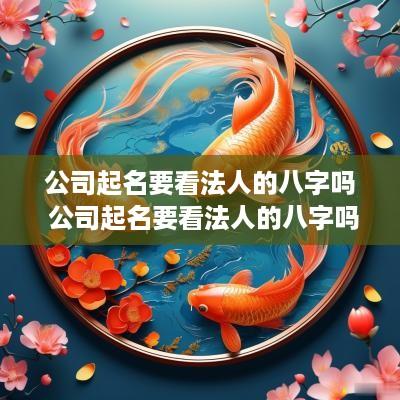 公司起名要看法人的八字吗 公司起名要看法人的八字吗怎么改