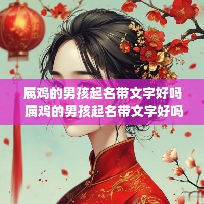 属鸡的男孩起名带文字好吗 属鸡的男孩起名带文字好吗