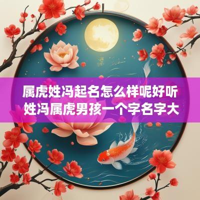 属虎姓冯起名怎么样呢好听 姓冯属虎男孩一个字名字大全集