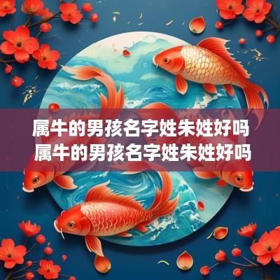 属牛的男孩名字姓朱姓好吗 属牛的男孩名字姓朱姓好吗