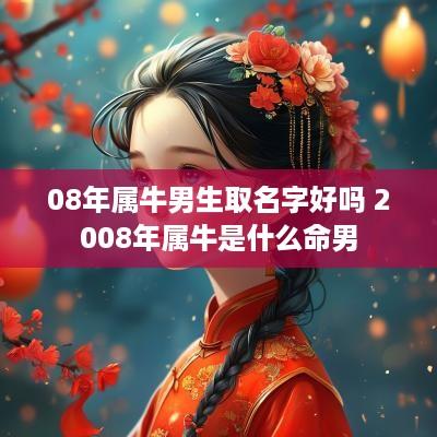 08年属牛男生取名字好吗 2008年属牛是什么命男