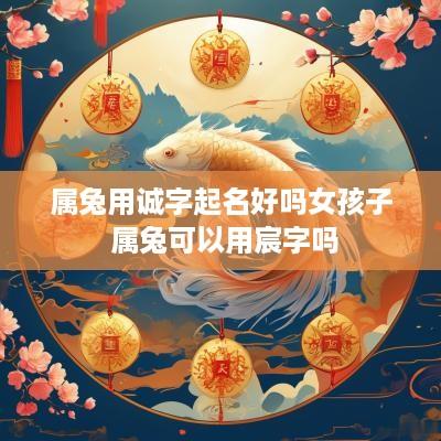 属兔用诚字起名好吗女孩子 属兔可以用宸字吗