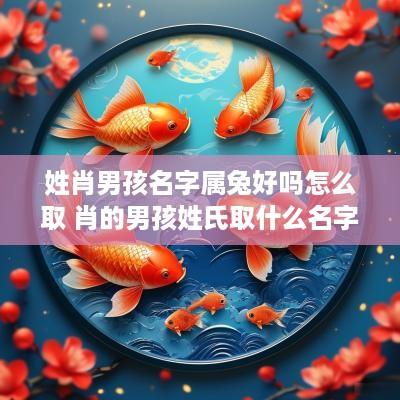 姓肖男孩名字属兔好吗怎么取 肖的男孩姓氏取什么名字好听