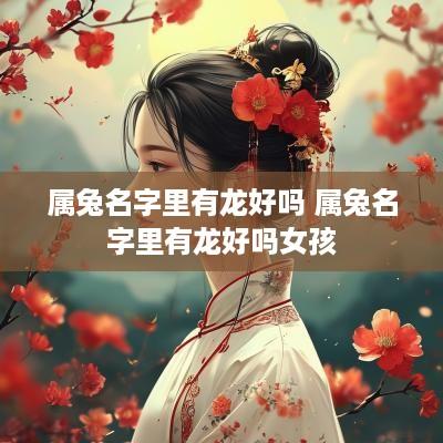 属兔名字里有龙好吗 属兔名字里有龙好吗女孩