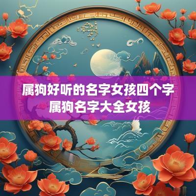 属狗好听的名字女孩四个字 属狗名字大全女孩