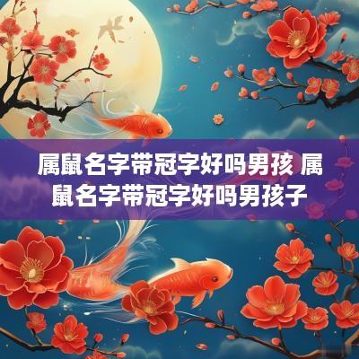属鼠名字带冠字好吗男孩 属鼠名字带冠字好吗男孩子 属鼠名字带冠字好吗男孩 属鼠名字带冠字好吗男孩子