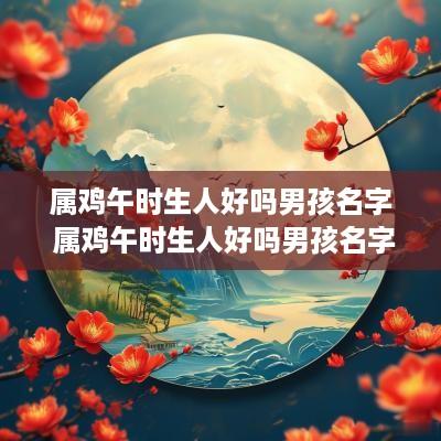 属鸡午时生人好吗男孩名字 属鸡午时生人好吗男孩名字叫什么