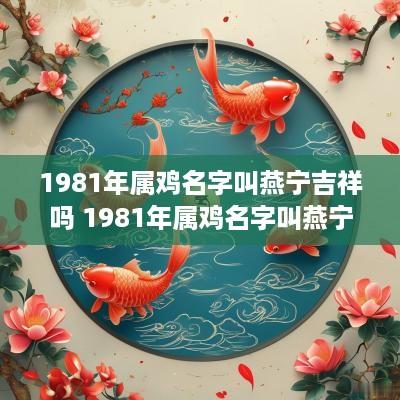1981年属鸡名字叫燕宁吉祥吗 1981年属鸡名字叫燕宁吉祥吗为什么
