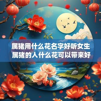 属猪用什么花名字好听女生 属猪的人什么花可以带来好运