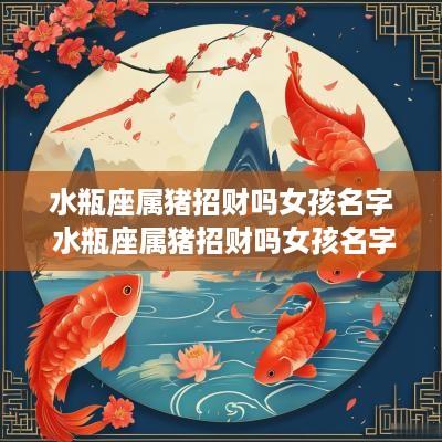 水瓶座属猪招财吗女孩名字 水瓶座属猪招财吗女孩名字叫什么
