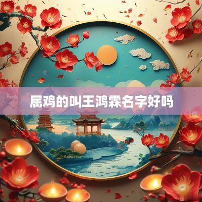 属鸡的叫王鸿霖名字好吗