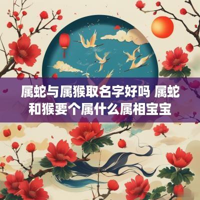 属蛇与属猴取名字好吗 属蛇和猴要个属什么属相宝宝