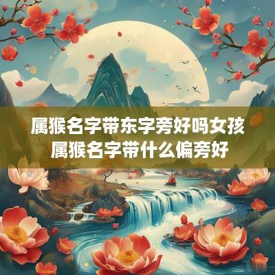 属猴名字带东字旁好吗女孩 属猴名字带什么偏旁好