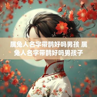 属兔人名字带鹊好吗男孩 属兔人名字带鹊好吗男孩子