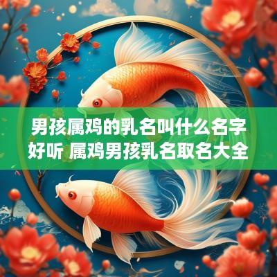 男孩属鸡的乳名叫什么名字好听 属鸡男孩乳名取名大全