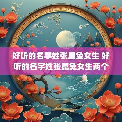 好听的名字姓张属兔女生 好听的名字姓张属兔女生两个字