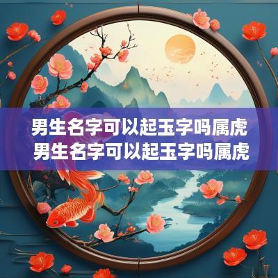 男生名字可以起玉字吗属虎 男生名字可以起玉字吗属虎的