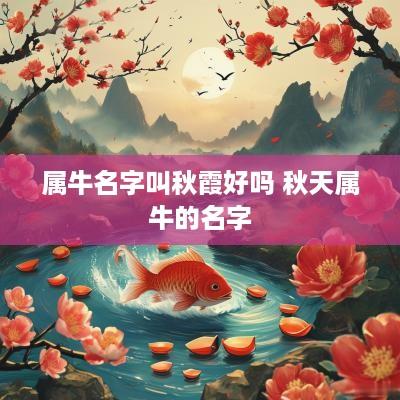 属牛名字叫秋霞好吗 秋天属牛的名字