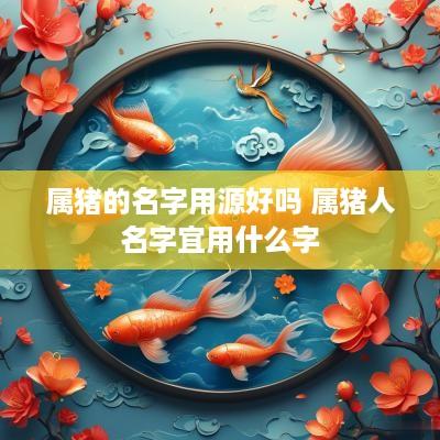 属猪的名字用源好吗 属猪人名字宜用什么字