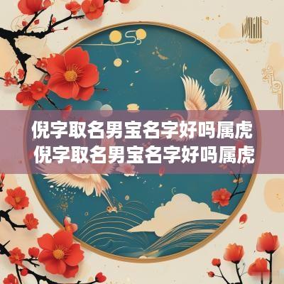 倪字取名男宝名字好吗属虎 倪字取名男宝名字好吗属虎女孩