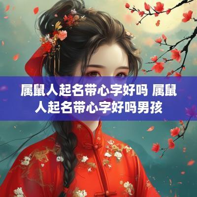 属鼠人起名带心字好吗 属鼠人起名带心字好吗男孩
