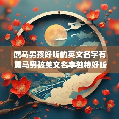 属马男孩好听的英文名字有 属马男孩英文名字独特好听