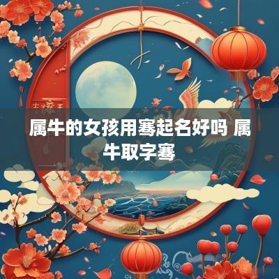 属牛的女孩用骞起名好吗 属牛取字骞