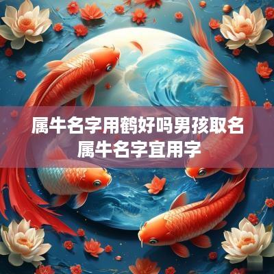 属牛名字用鹤好吗男孩取名 属牛名字宜用字