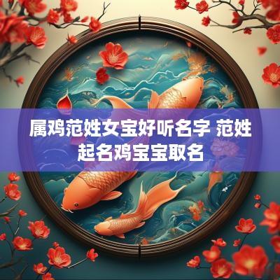 属鸡范姓女宝好听名字 范姓起名鸡宝宝取名