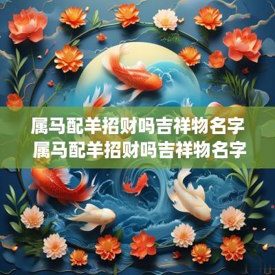 属马配羊招财吗吉祥物名字 属马配羊招财吗吉祥物名字叫什么