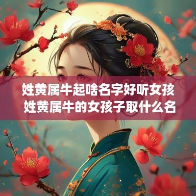 姓黄属牛起啥名字好听女孩 姓黄属牛的女孩子取什么名字好听