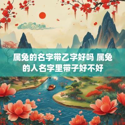 属兔的名字带乙字好吗 属兔的人名字里带子好不好