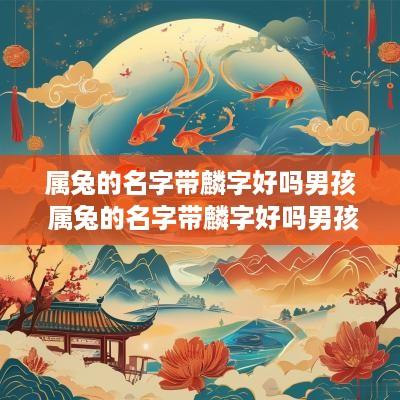 属兔的名字带麟字好吗男孩 属兔的名字带麟字好吗男孩子