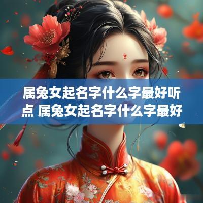 属兔女起名字什么字最好听点 属兔女起名字什么字最好听点的