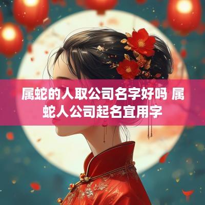 属蛇的人取公司名字好吗 属蛇人公司起名宜用字