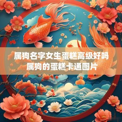 属狗名字女生蛋糕高级好吗 属狗的蛋糕卡通图片