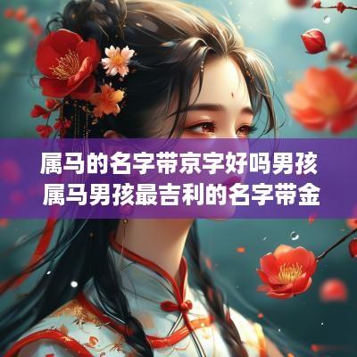 属马的名字带京字好吗男孩 属马男孩最吉利的名字带金字