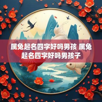 属兔起名四字好吗男孩 属兔起名四字好吗男孩子