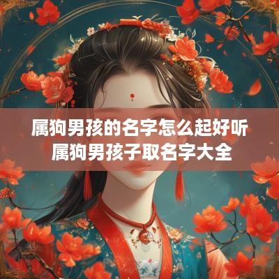 属狗男孩的名字怎么起好听 属狗男孩子取名字大全