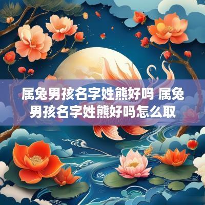 属兔男孩名字姓熊好吗 属兔男孩名字姓熊好吗怎么取
