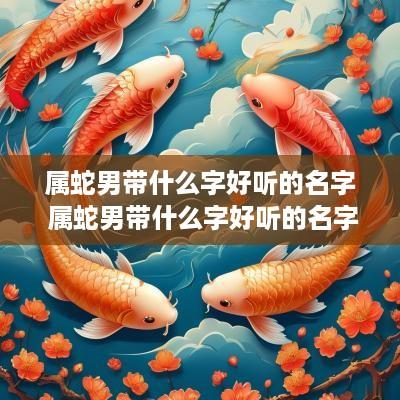 属蛇男带什么字好听的名字 属蛇男带什么字好听的名字呢